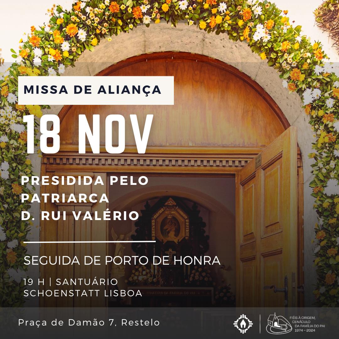 Missa 18 de NOVEMBRO – às 19H00