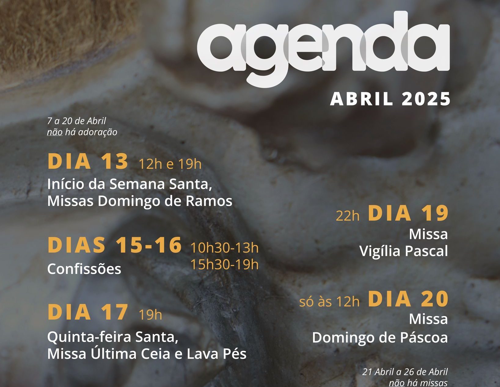 Calendário Abril